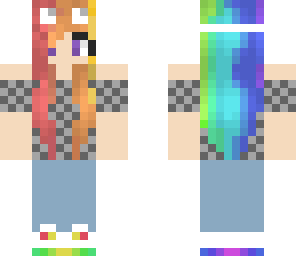 rainbow tech girl