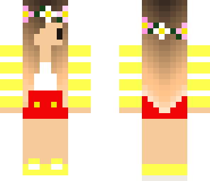 chibi summer girl red