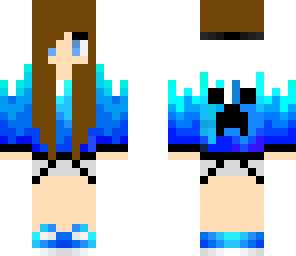 blue creepre girl