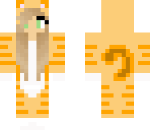 ginger tabby cat girl