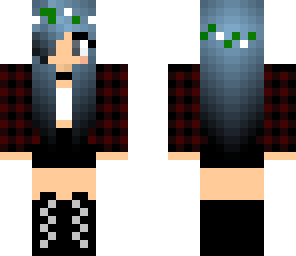 cute blue haired goth