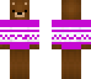 bear pink sweater