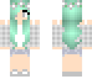 teal hair girl 3