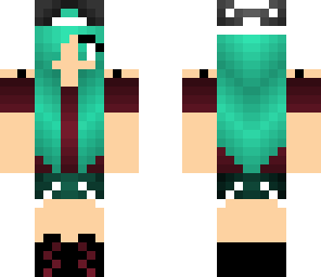 dark green purple tomboy cute
