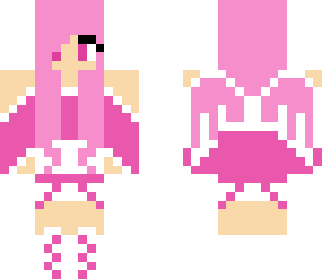pink and white angel