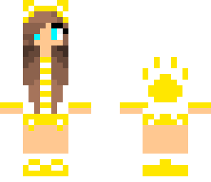 yellow paw print girl