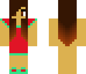 east asian girl template unfinished dress
