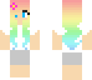 rainbow haired girl