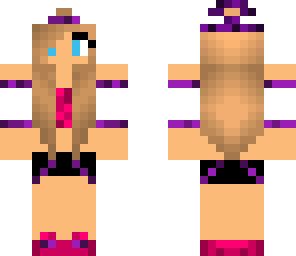 cute tomboy purple white pink