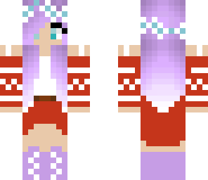 red and purple girl 