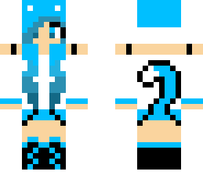 blue cat girl
