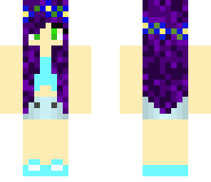 purple haired girl