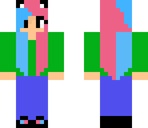 pink blue tomboy school edit