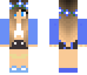 normal blue girl