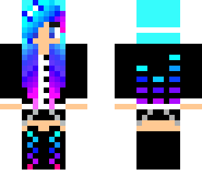 blue music girl