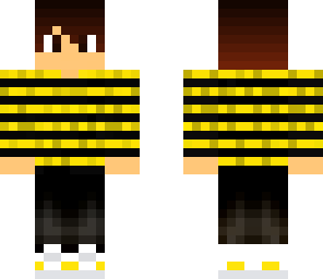 black and yellow sweater