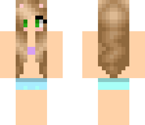 summer cute cat girl