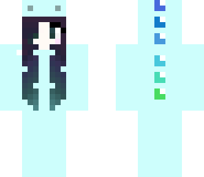a cool-toned dino girl