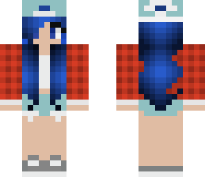 blue haired blue eyes