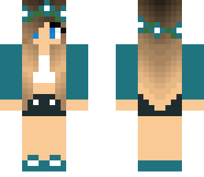 edit of cyan girl