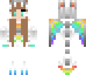brunette rainbow dragon 