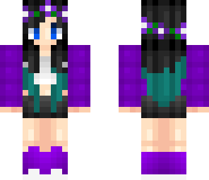 reshaded purple girl with black hair