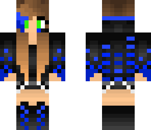 blue gamer girl