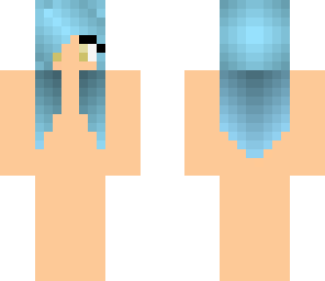 blue hair skin base