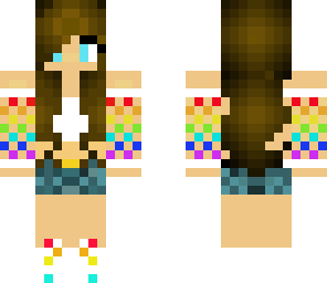 rainbow summer girl