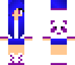 purple panda girl