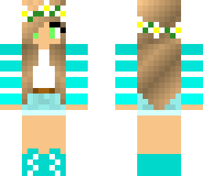 cyan ombre girl