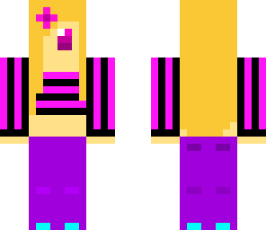 girl with purple clothes