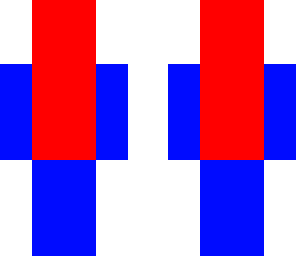 red and blue