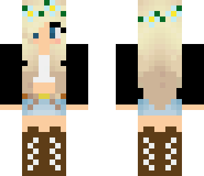 edited minecraft girl