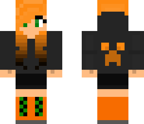 halloween girl minecraft skin