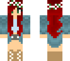 red hair flower girl