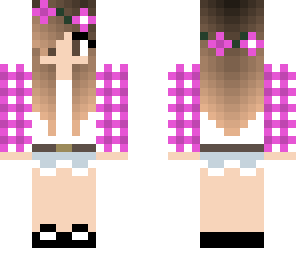 pink flannel girl