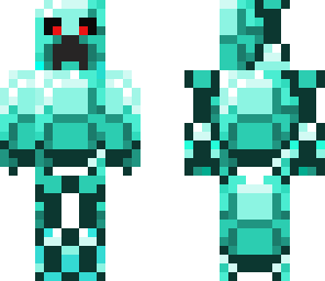 creeper made of diamonds
