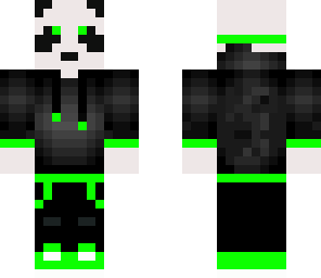green panda hoodie