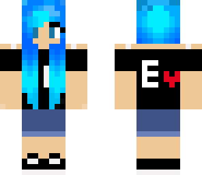 blue hair gronkh girl