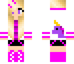 unicorn girl in pink