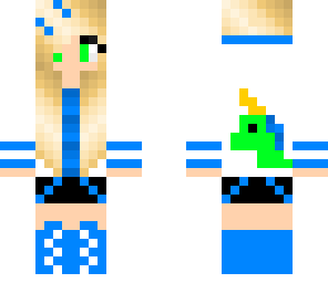 unicorn girl in blue