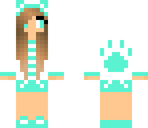 turquoise animal girl