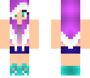 white purple hair cute girl