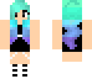 green ombre girl