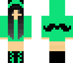 mustache girl