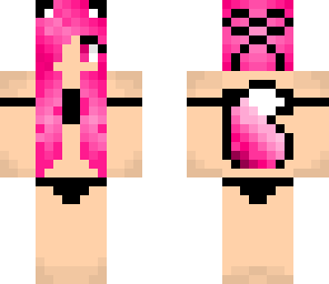 cute pink bikini girl