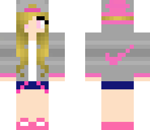 pink nike girl