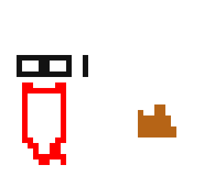 mouth with poop