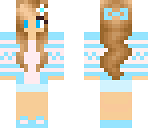 blue winter girl